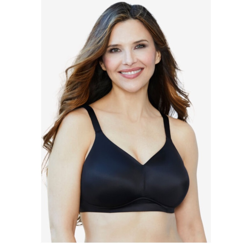 Black Wireless Back Smoothing Bra - image 1
